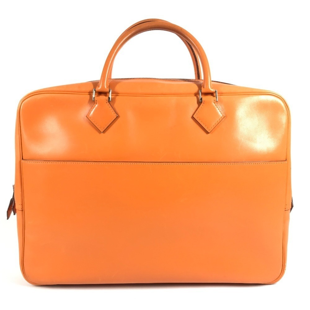 HERMES Plume Dog 38 Tote Bag Handbag Document Business Leather Men's Women's ...